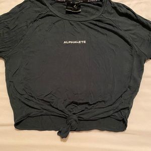 Aspire Long Sleeve Tie Top - Alpine